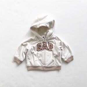 BABygap beige fleece hoodie VGUC 3-6 months